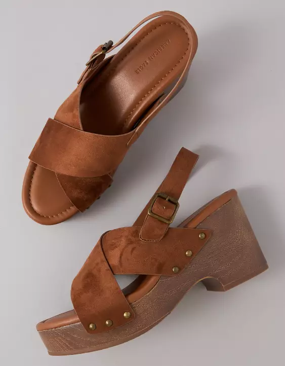 AE Criss-Cross Wedge Clog - Image 2