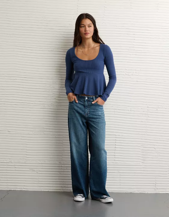 AE Long Sleeve Babydoll Top - Image 5