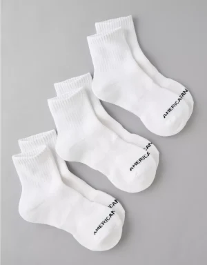 AE Quarter Crew Socks 3-Pack
