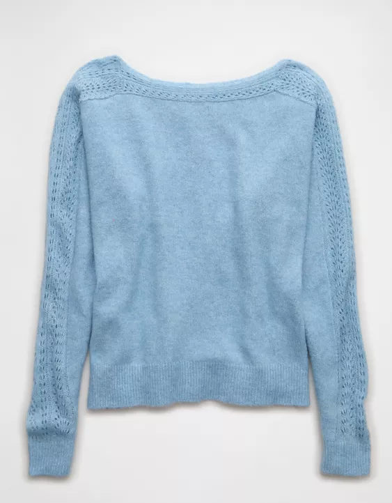 AE Whoa So Soft Lace Sweater - Image 4