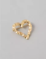 AE Heart Brooch