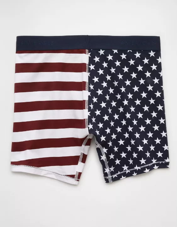 AEO Men's Stars & Stripes 6" Classic Boxer Brief - Image 4