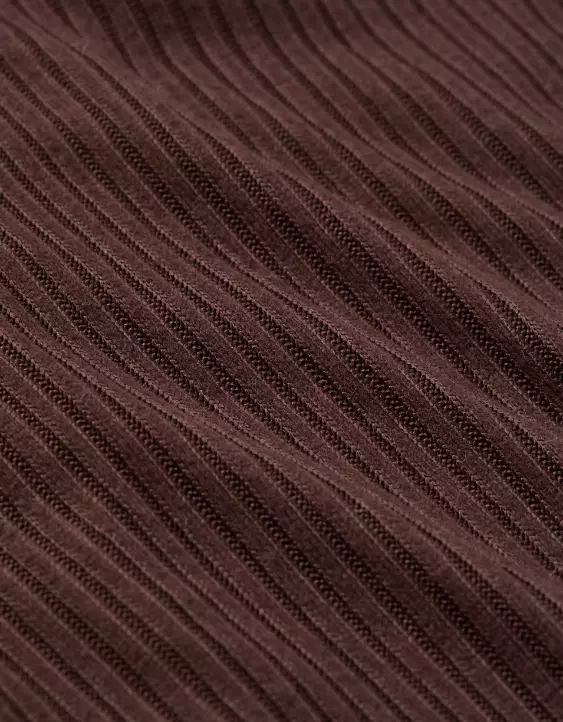 AE Long-Sleeve Waffle Plush Crew Neck Tee - Image 7