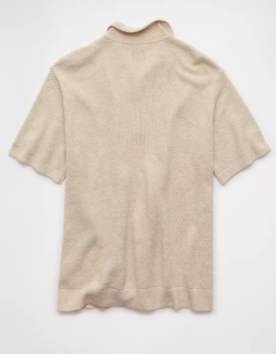 AE Pique Sweater Polo Shirt - Image 4