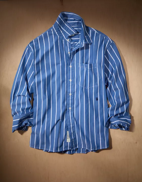 AE x Tru Kolors Poplin Striped Shirt - Image 3