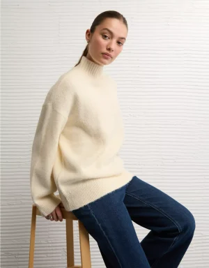 AE Oversized Mock Neck Sweater