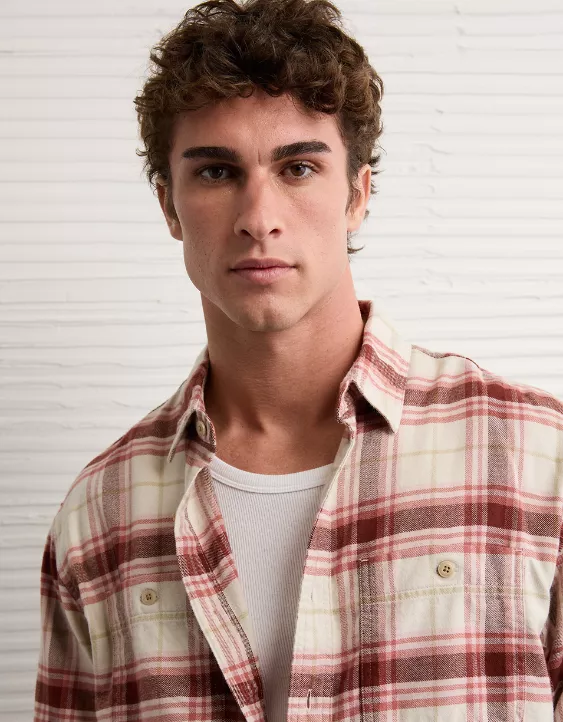 AE Relaxed Fit Everyday Flannel Shirt - Image 6