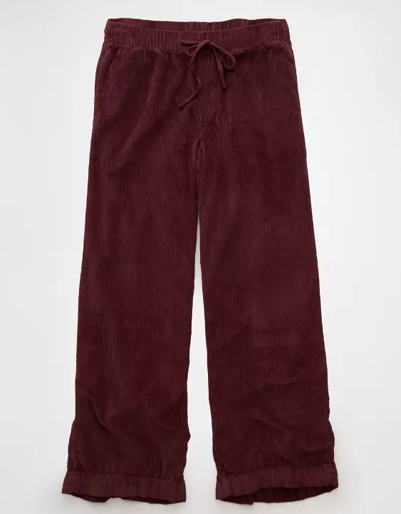 AE Stretch Corduroy Low-Rise Baggy Wide-Leg Pant - Image 3