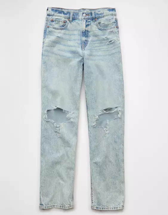 AE Strigid Ripped Super High-Waisted Baggy Straight Jean - Image 3