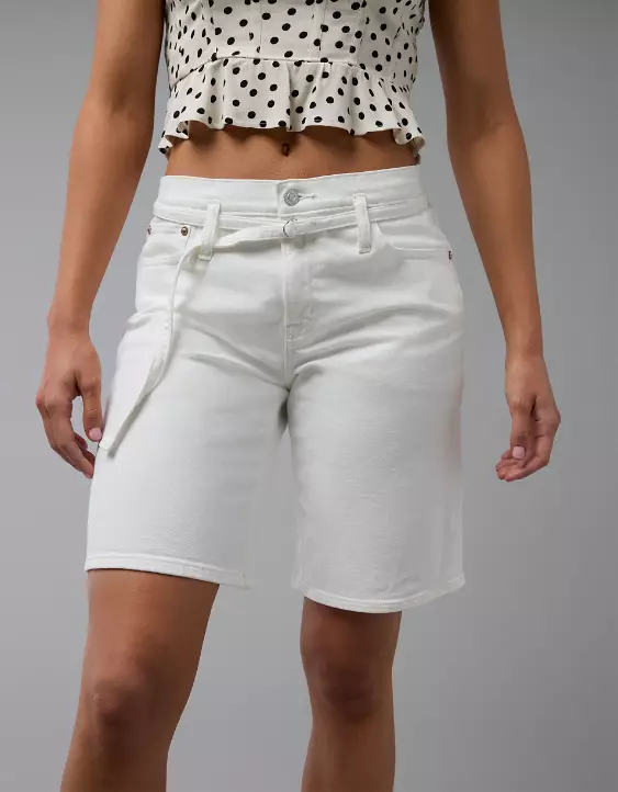 AE 11" Stretch Denim High-Waisted Jort - Image 5