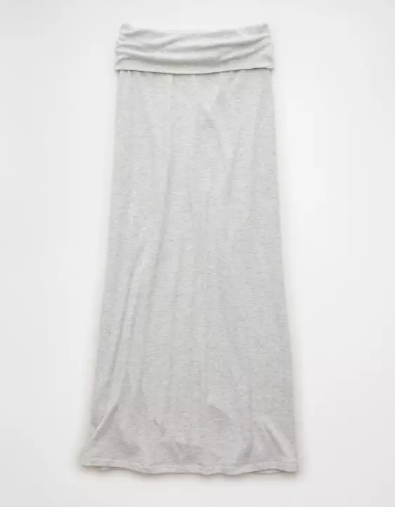 AE Cozy High-Waisted Foldover Maxi Skirt - Image 3
