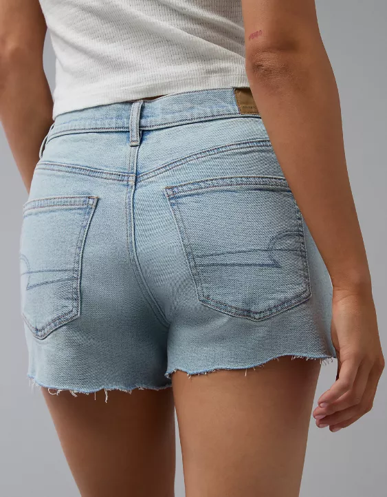 AE Strigid Super High-Waisted Relaxed Denim Short - Image 2