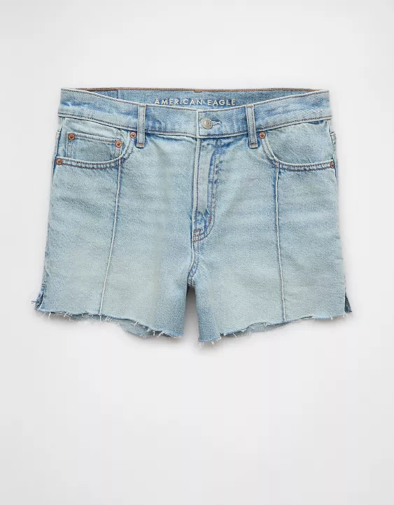 AE Strigid Super High-Waisted Relaxed Denim Short - Image 3