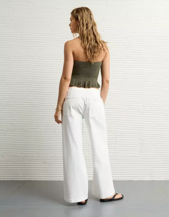 AE Stretch Low-Rise Ultra Wide-Leg Pull-On Jean - Image 2