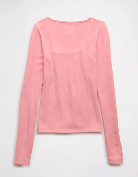 AE Long Sleeve Square Neck T-Shirt - Image 4