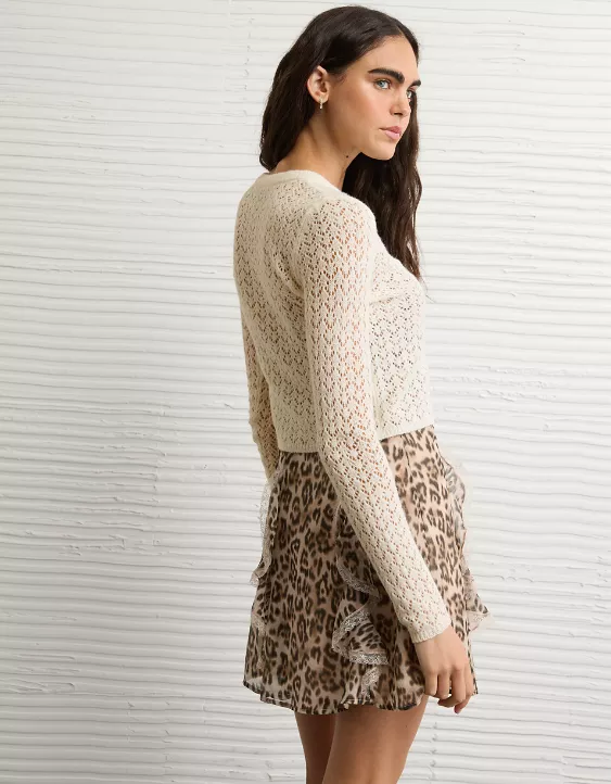 AE Fitted Crew Neck Cardigan - Image 2