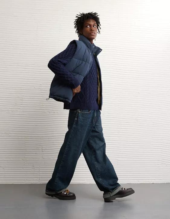 AE Cable Knit Crew Neck Sweater - Image 6