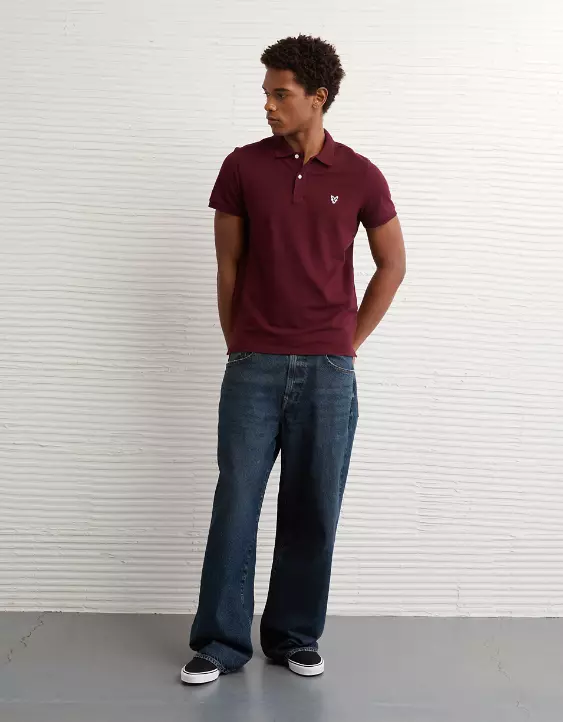 AE Lived-In Slim Fit Pique Polo Shirt - Image 5