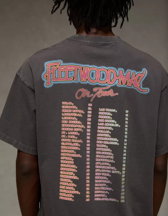AE Boxy Fleetwood Mac Graphic T-Shirt - Image 2