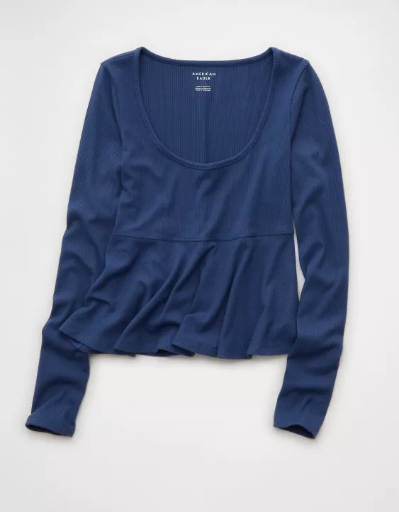 AE Long Sleeve Babydoll Top - Image 3