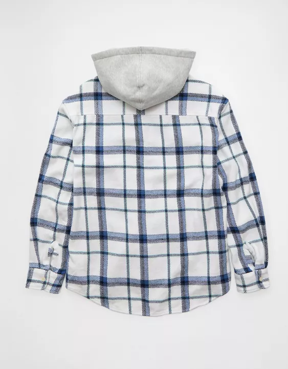 AE Hooded Flannel Shirt - Image 4