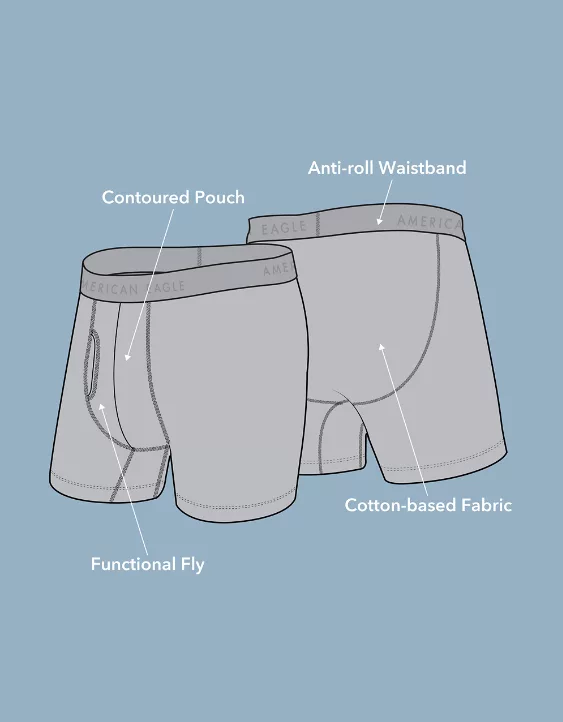 AEO Men's Snoopy Santa 6" Classic Boxer Brief - Image 6