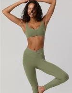 OFFLINE By Aerie Real Me XTRA Ribbed Picot Trim Crossover Legging