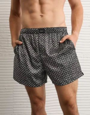 AEO Men's Satin Pocket Boxer Short