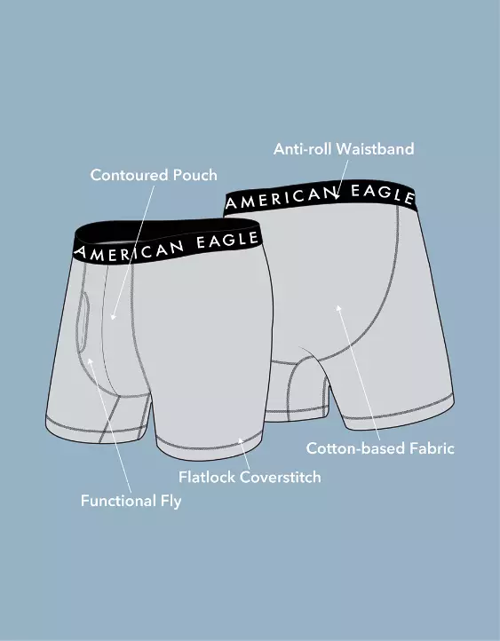 AEO Men's 6" Classic Boxer Brief 3-Pack - Image 3