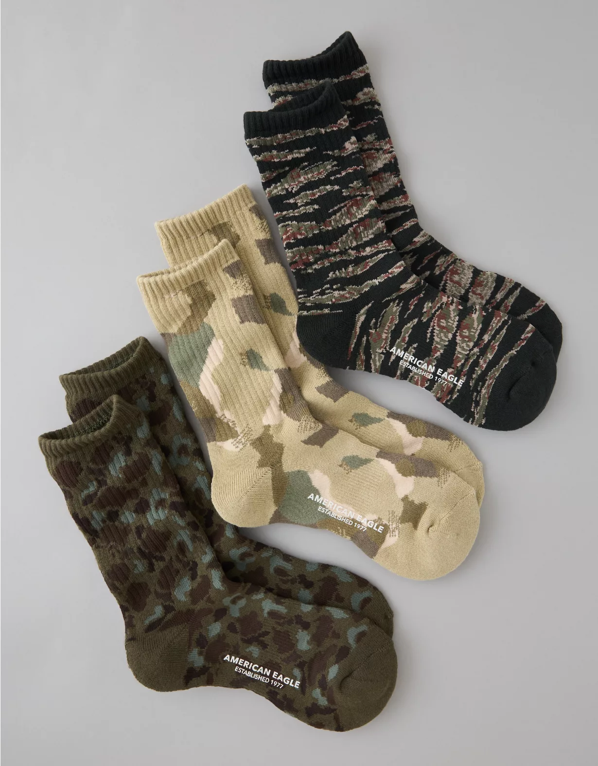AE Camo Crew Socks 3-Pack - Image 2