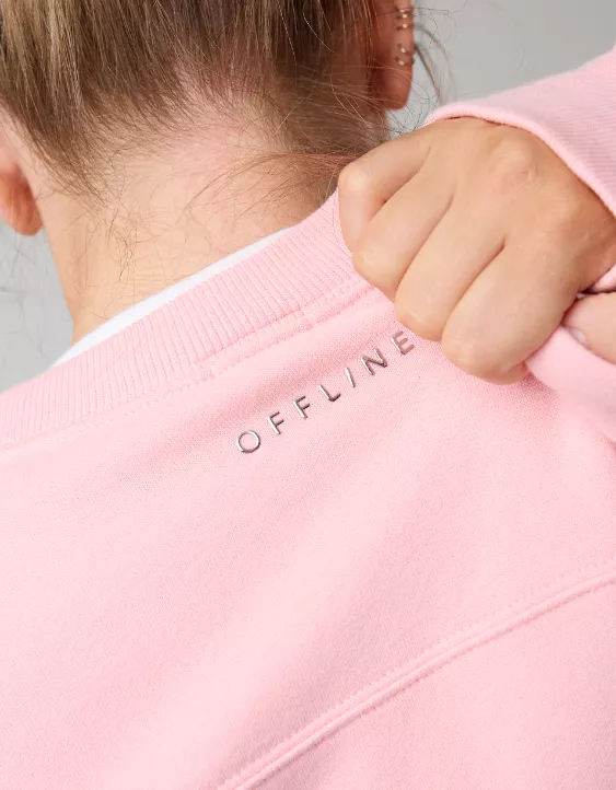OFFLINE By Aerie Cloud Fleece Oversized Crewneck Sweatshirt - Image 7