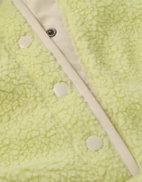 AE Relaxed Sherpa Fleece Henley Sweatshirt - Image 7