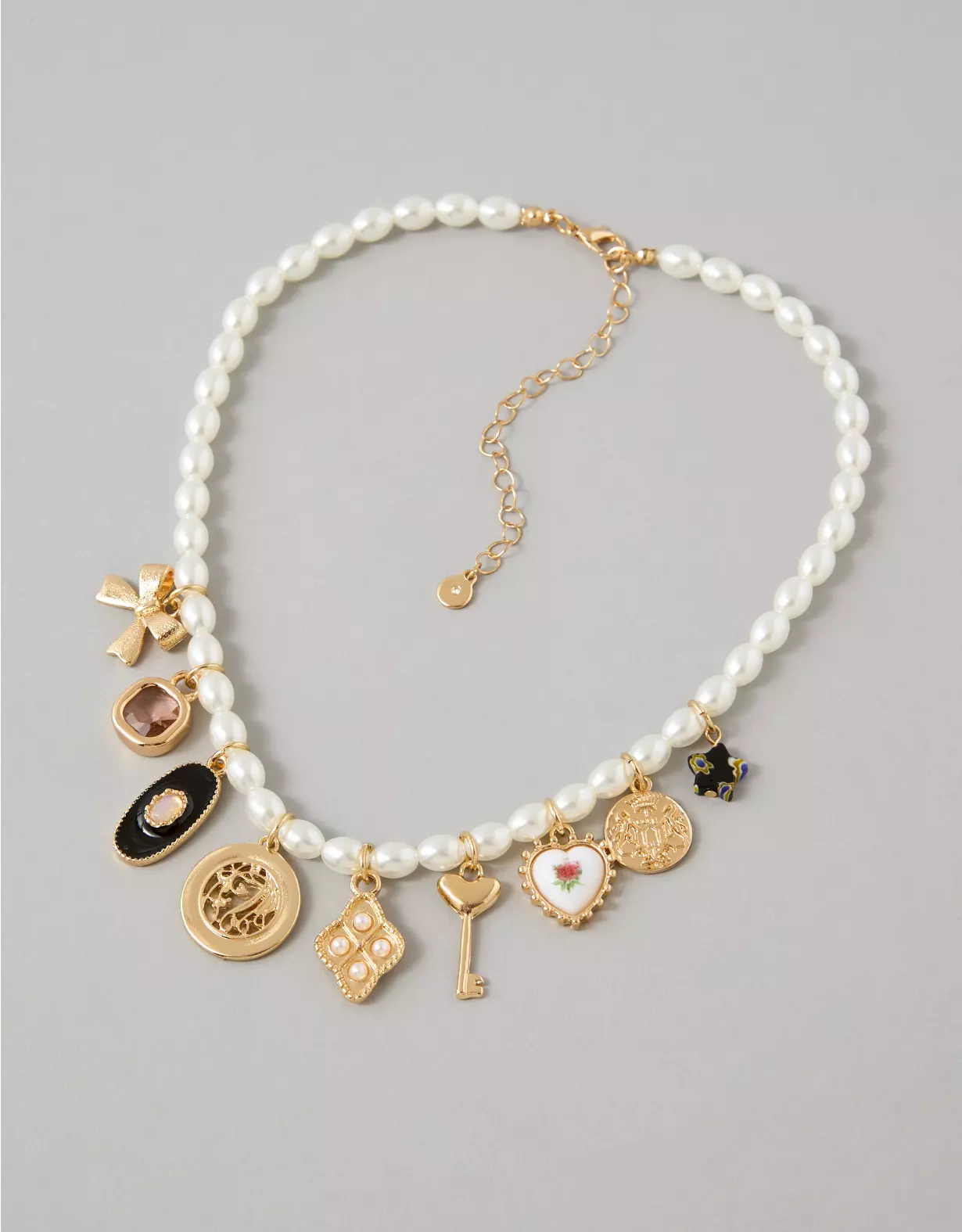 AE Pearl Charm Necklace