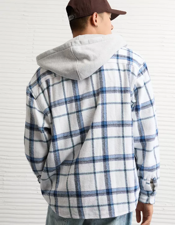 AE Hooded Flannel Shirt - Image 2