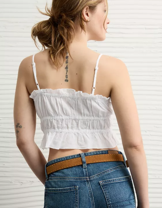 AE Tiered Ruched Tank Top - Image 2