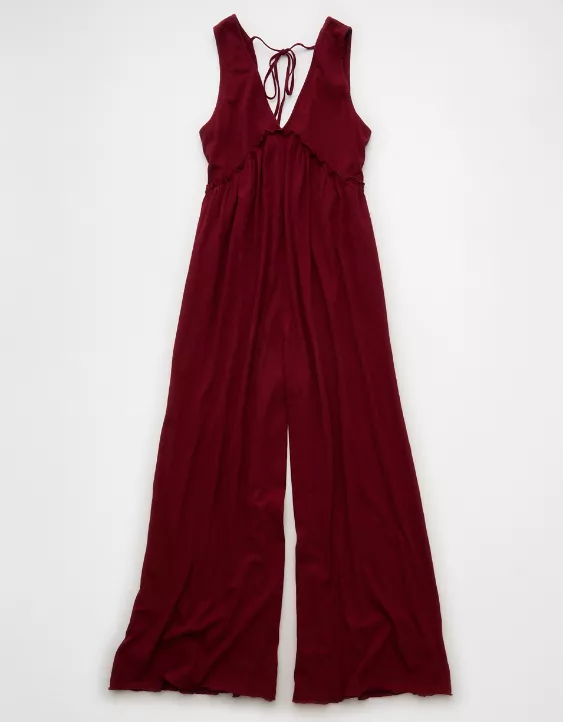 AE Sunchaser Knit V-Neck Jumpsuit - Image 3