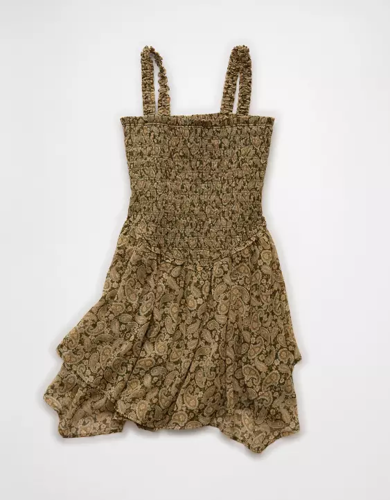 AE Handkerchief Hem Ruffle Floral Mini Dress - Image 3