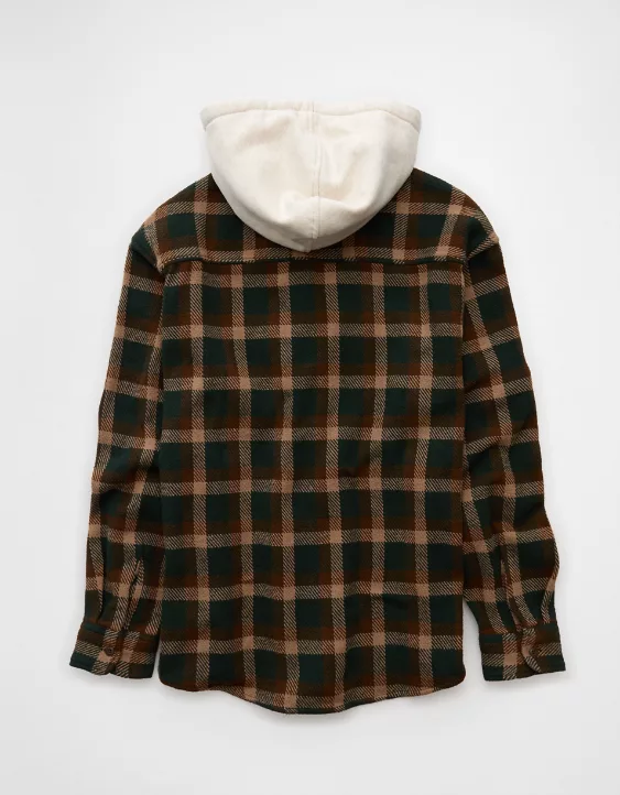 AE Hooded Flannel Shirt - Image 5