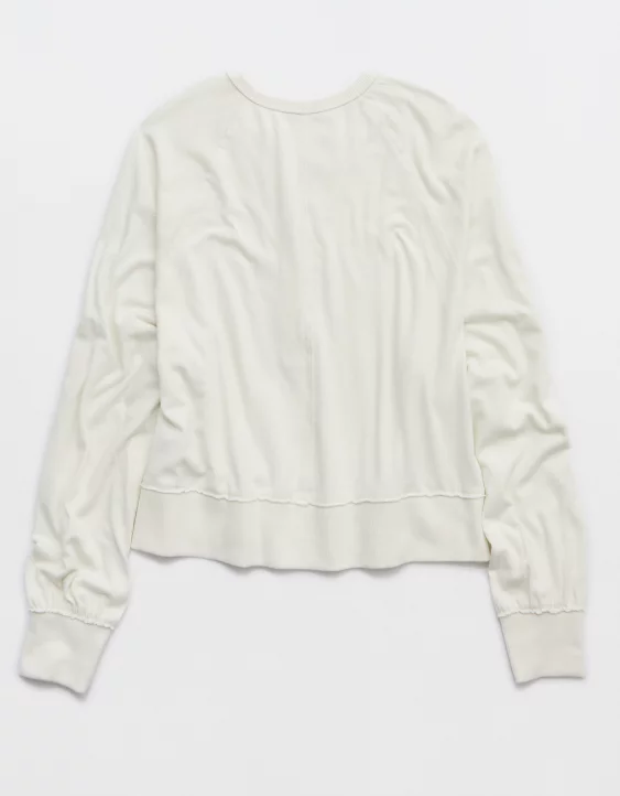 Aerie Happy Snit Henley T-Shirt - Image 4