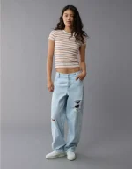 AE Pride Striped Hey Baby Tee