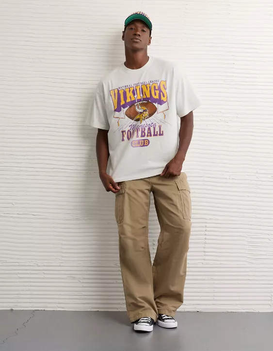 NFL Boxy Minnesota Vikings Graphic T-Shirt - Image 7