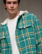 AE Hooded Flannel Shirt