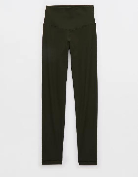 OFFLINE By Aerie Real Me XTRA High Waisted Ribbed Legging - Image 3