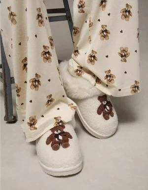 AE Teddy Bear Scuff Slipper