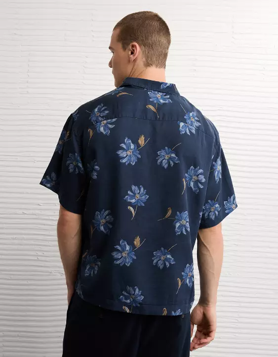 AE Poolside Floral Button-Up Shirt - Image 2