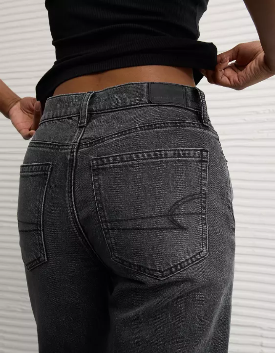 AE Stretch Super High-Waisted Straight Jean - Image 6