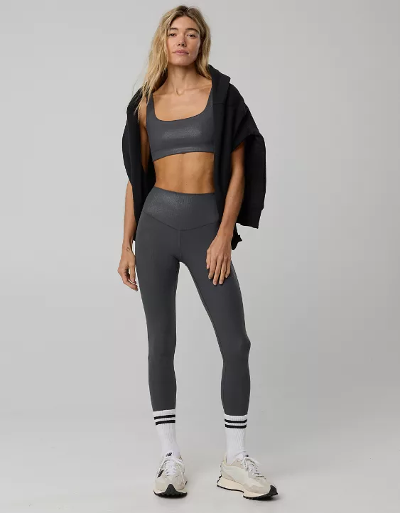OFFLINE By Aerie Real Me XTRA Rib Foil Legging - Image 8