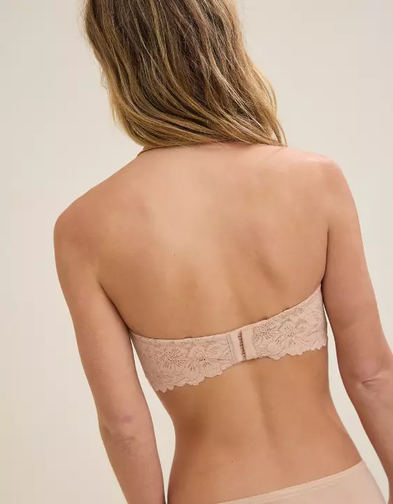 Show Off Rosey Lace Strapless Push Up Bra - Image 2