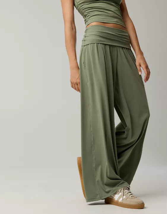 OFFLINE By Aerie Real Me Foldover Super Wide Leg Pant - Image 5