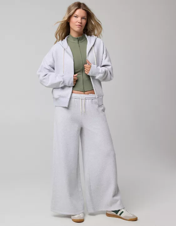 OFFLINE By Aerie Cloud Fleece Classic Full Zip Sweatshirt - Image 8